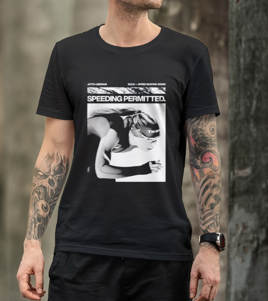 Jutta Leerdam Nike Speeding Permitted Gold Medal 1000m Olympic Speed Skating T-Shirt