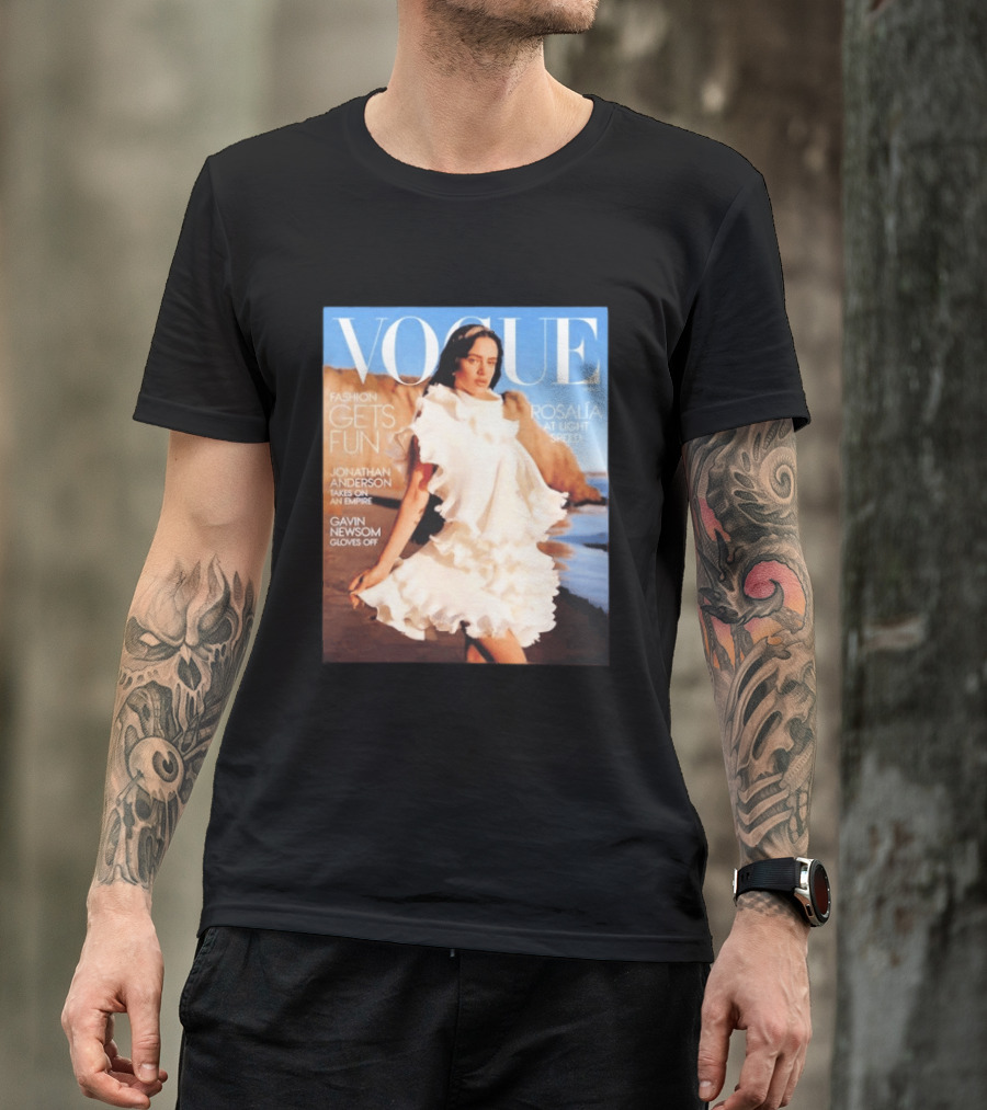 Vogue Spring Fashion Rosalia At Light Speed Jonathan Anderson Gavin Newsom T-Shirt