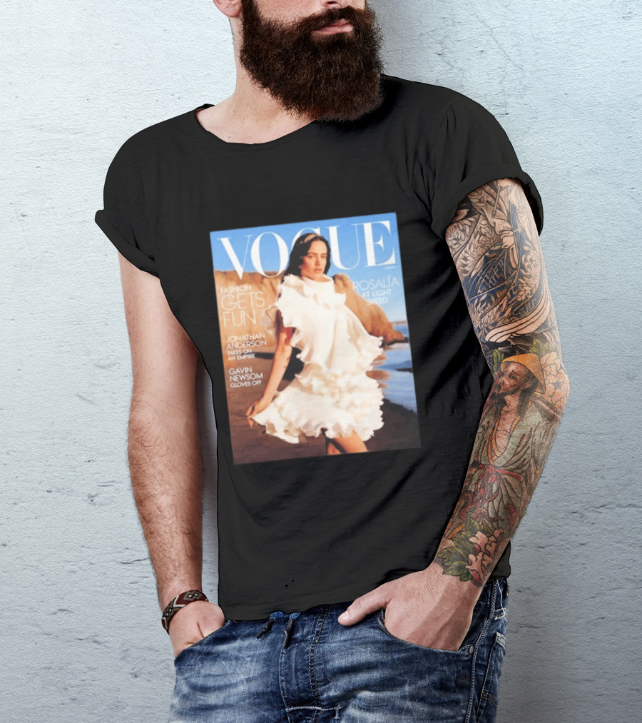 Vogue Spring Fashion Rosalia At Light Speed Jonathan Anderson Gavin Newsom T-Shirt