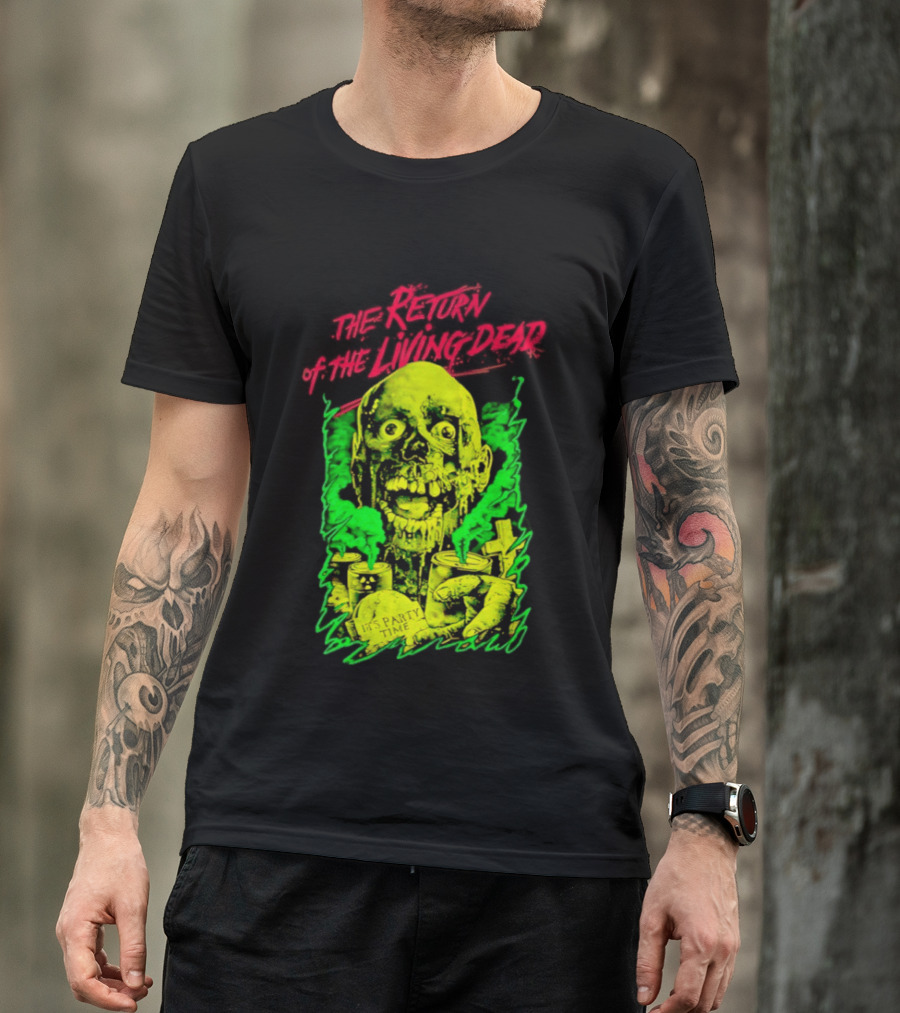 Zombie It's Party Time Return Of The Living Dead Iconic Horror T-Shirt