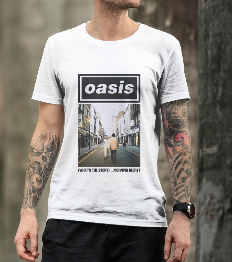 Oasis What's The Story Morning Glory Album Cover Colorful T-Shirt