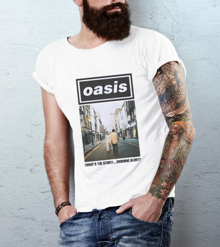 Oasis What's The Story Morning Glory Album Cover Colorful T-Shirt
