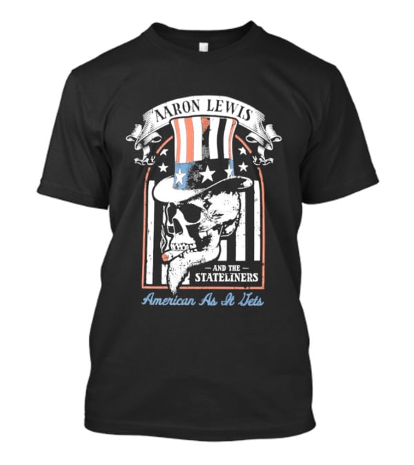 Aaron Lewis Uncle Sam Skull And The Stateliners American As It Gets T-Shirt