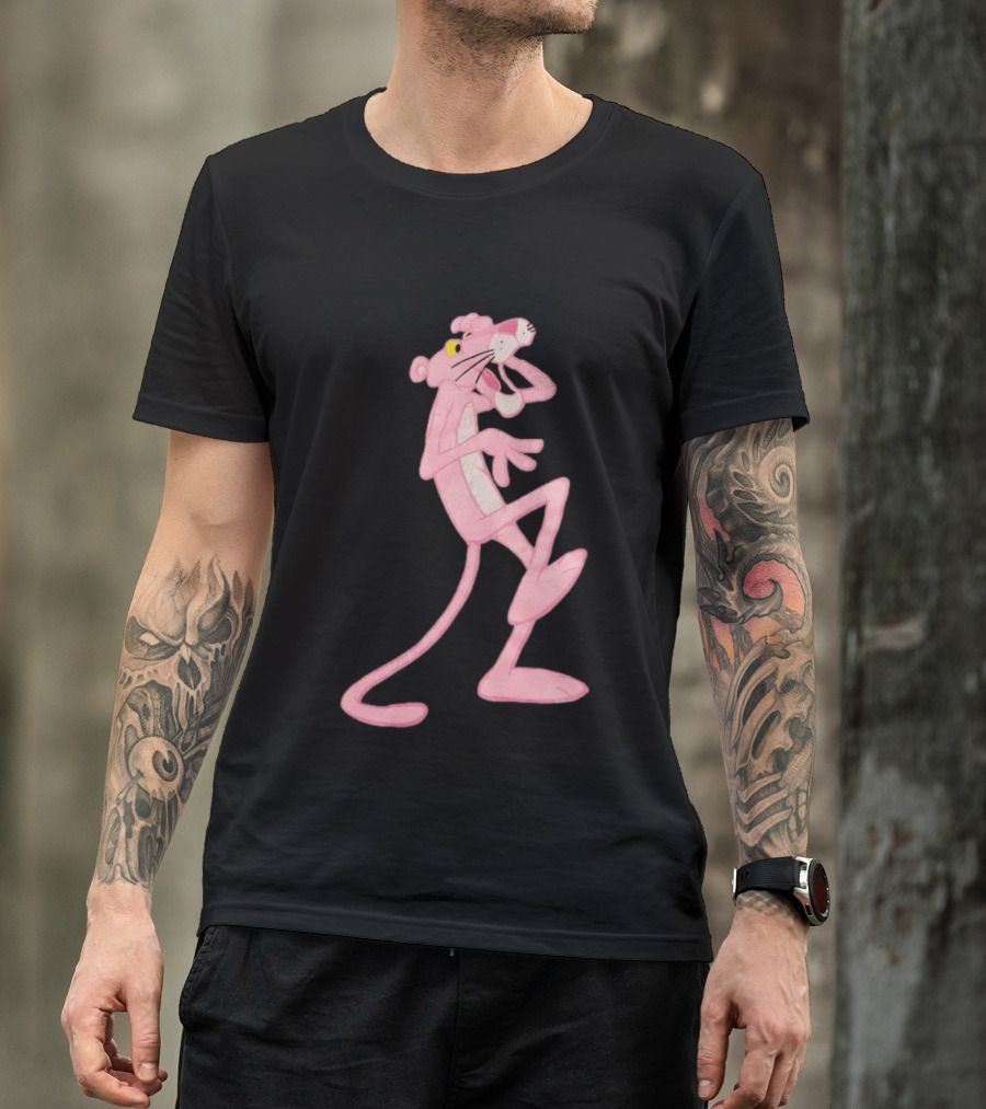 Pink Panther Cartoon Character Classic Pose T-Shirt