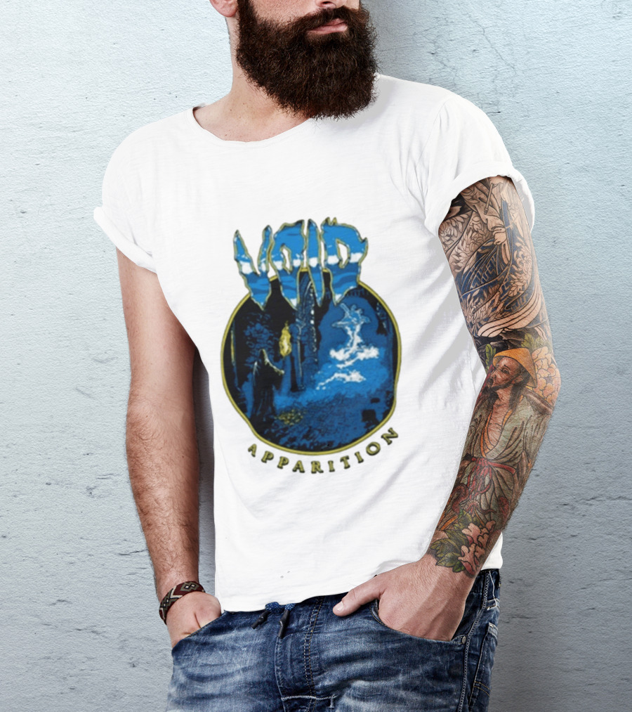 Void Apparition Blue Ghostly Scene T-Shirt