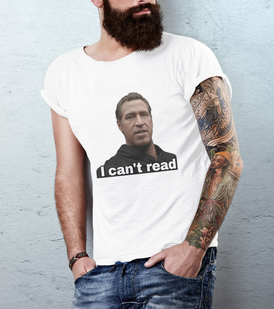I Can't Read Funny Meme T-Shirt