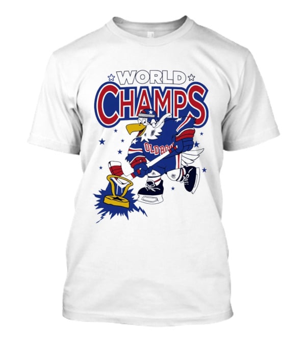 World Champs Old Boy Eagle Hockey Victory T-Shirt
