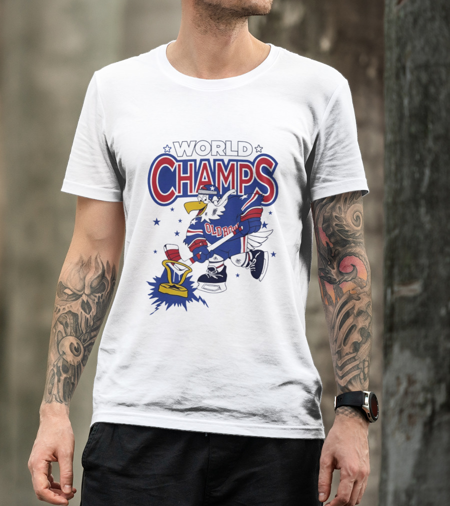 World Champs Old Boy Eagle Hockey Victory T-Shirt