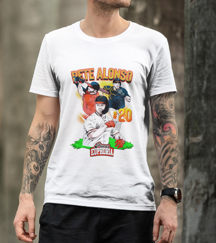 Pete Alonso Planet Euphoria #20 Baseball T-Shirt