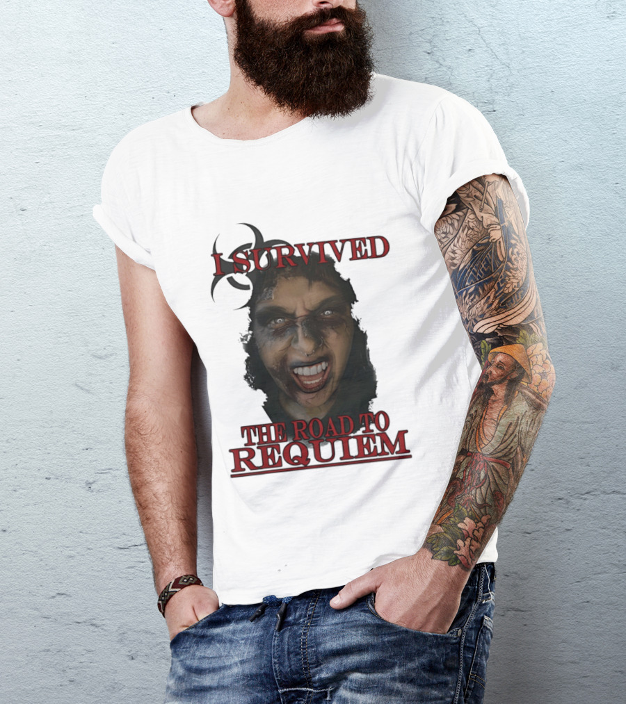 I Survived The Road To Requiem Intense Face Expression T-Shirt