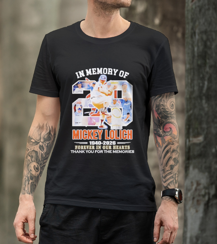 In Memory Of Mickey Lolich Detroit Tigers Forever In Our Hearts 1940 2026 T-Shirt