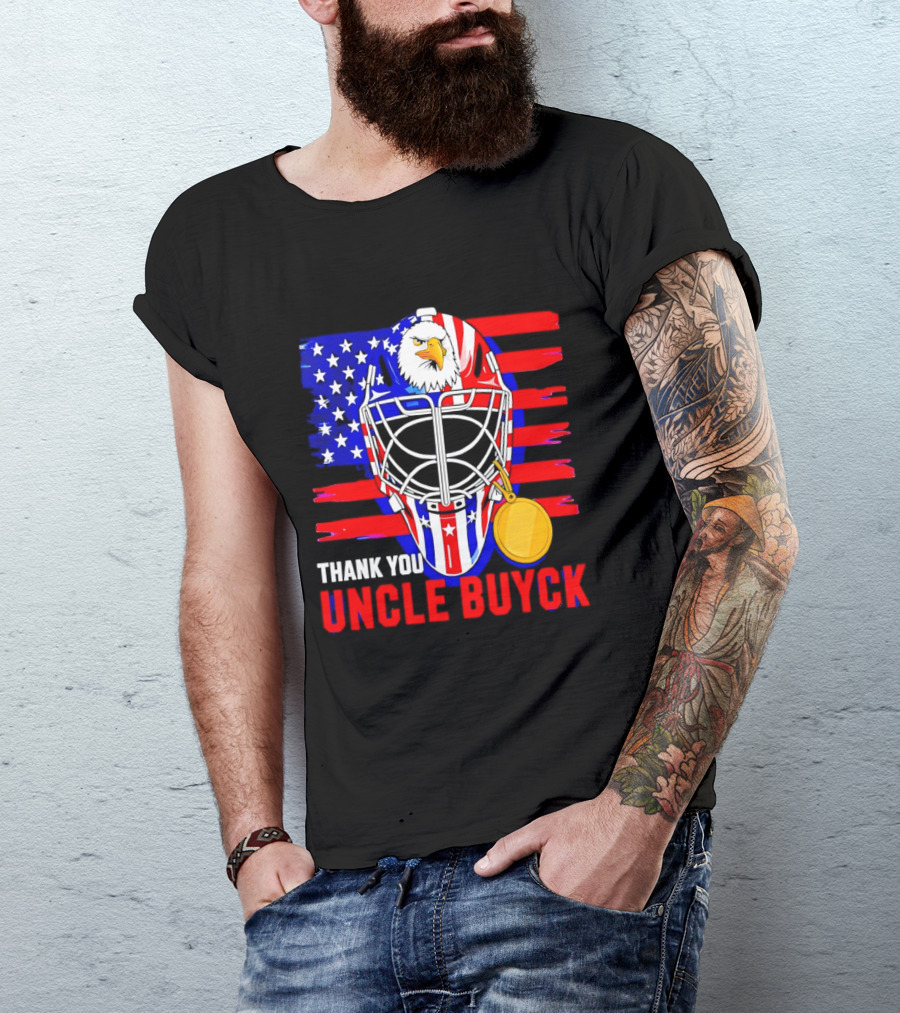 Thank You Uncle Buyck USA Hockey Eagle American Flag Olympic 2026 T-Shirt