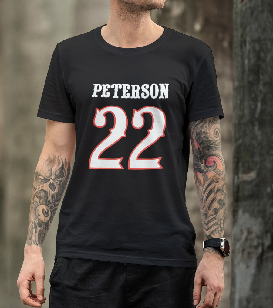 Darryn Peterson 22 Kansas Jayhawks Basketball T-Shirt
