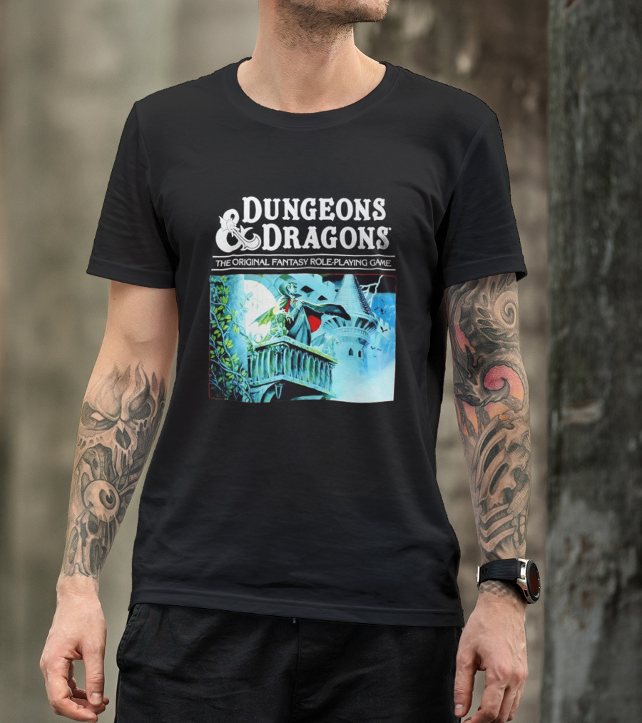 Dungeons And Dragons The Original Fantasy Role Playing Game Vampire Castle T-Shirt