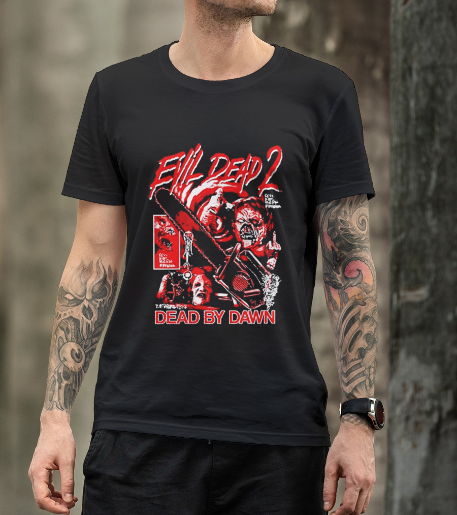 Evil Dead 2 Dead By Dawn Grueling Terror Horror Movie Scene T-Shirt