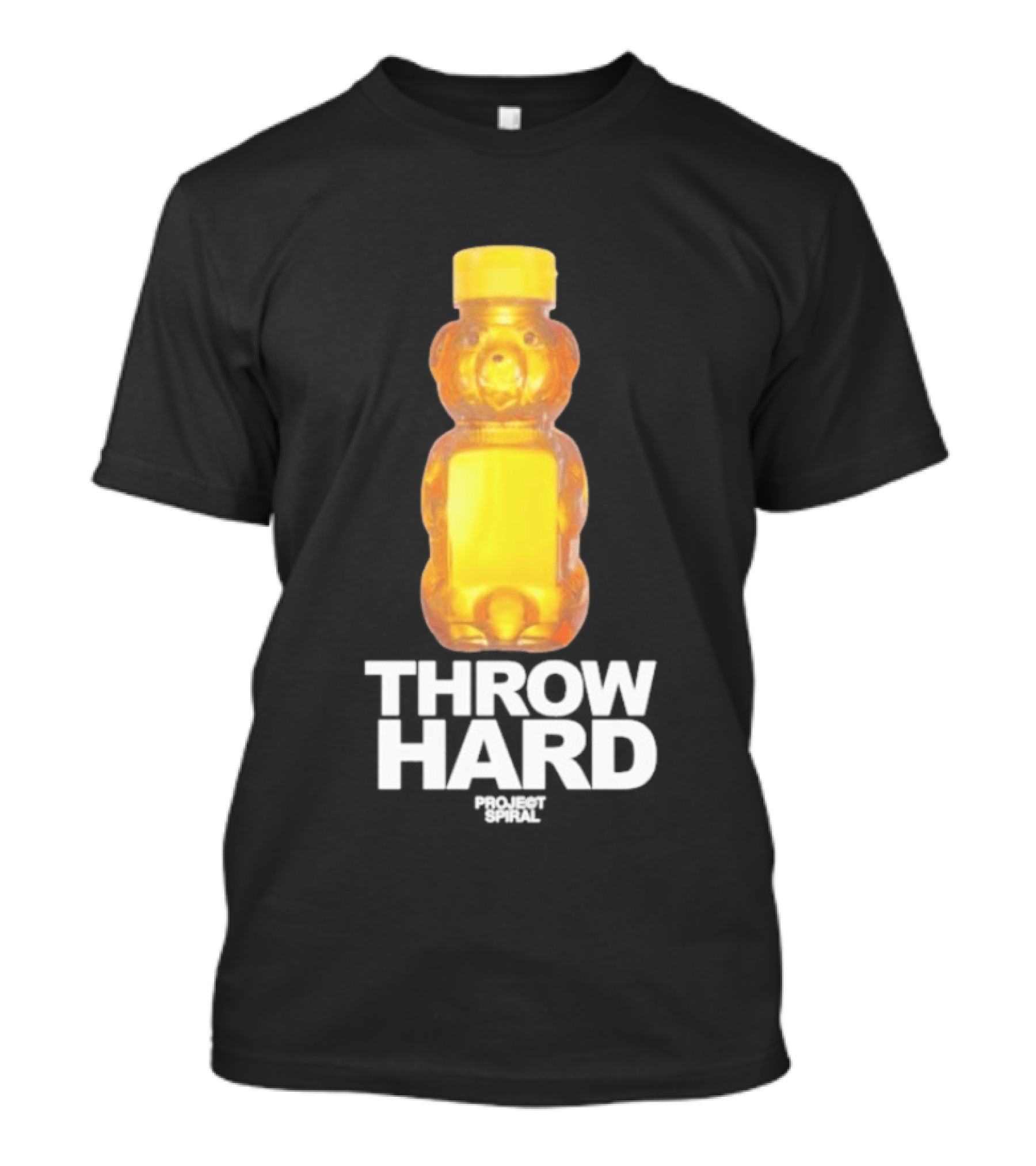 Throw Hard Honey Bear Project Spiral T-Shirt