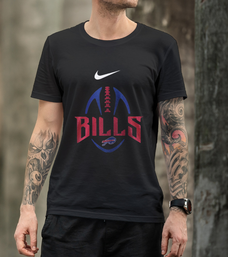 Buffalo Bills Nike Football Team Emblem With Drag Racing T-Shirt