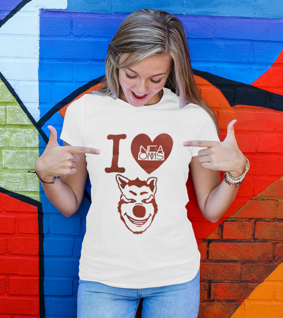 I Love NFAOMS Arkansas State Red Wolves Basketball T-Shirt