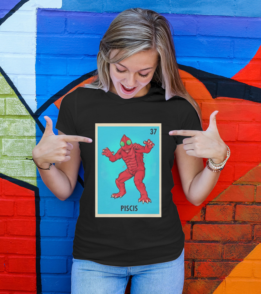 Piscis Card 37 Loteria Monster T-Shirt