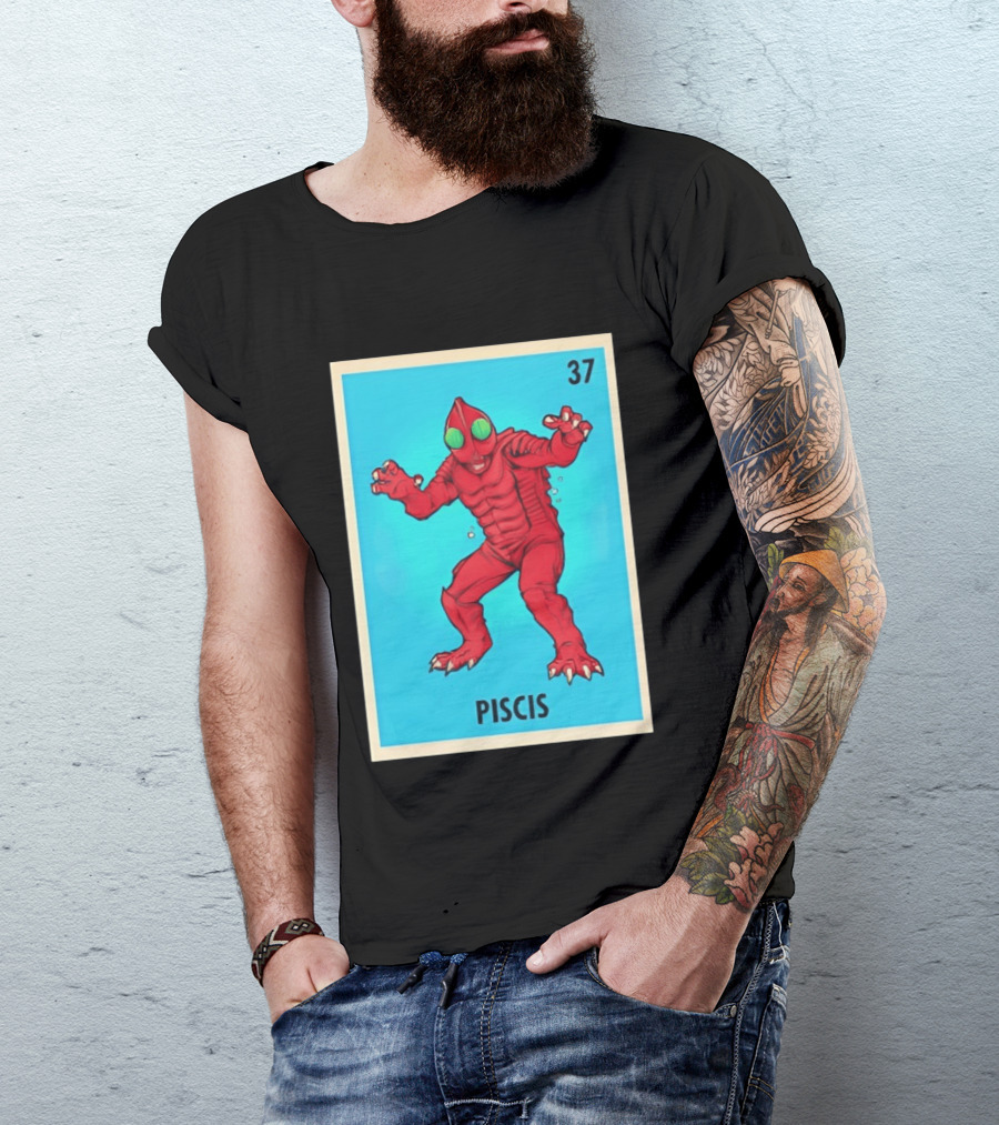 Piscis Card 37 Loteria Monster T-Shirt