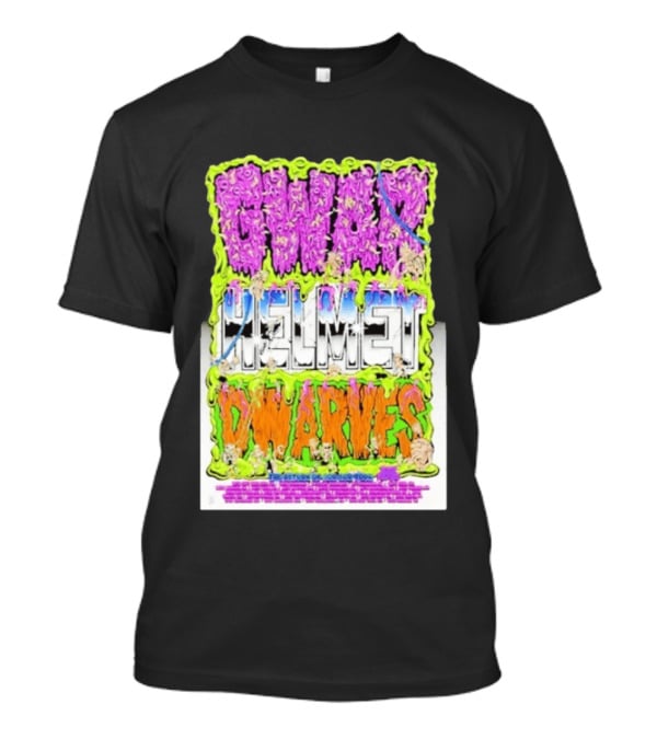GWAR Helmet Dwarves 2025 Tour Dates And Locations T-Shirt