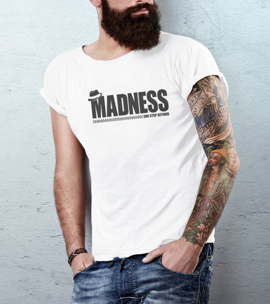 Madness One Step Beyond Trilby Hat Iconic Ska Band T-Shirt