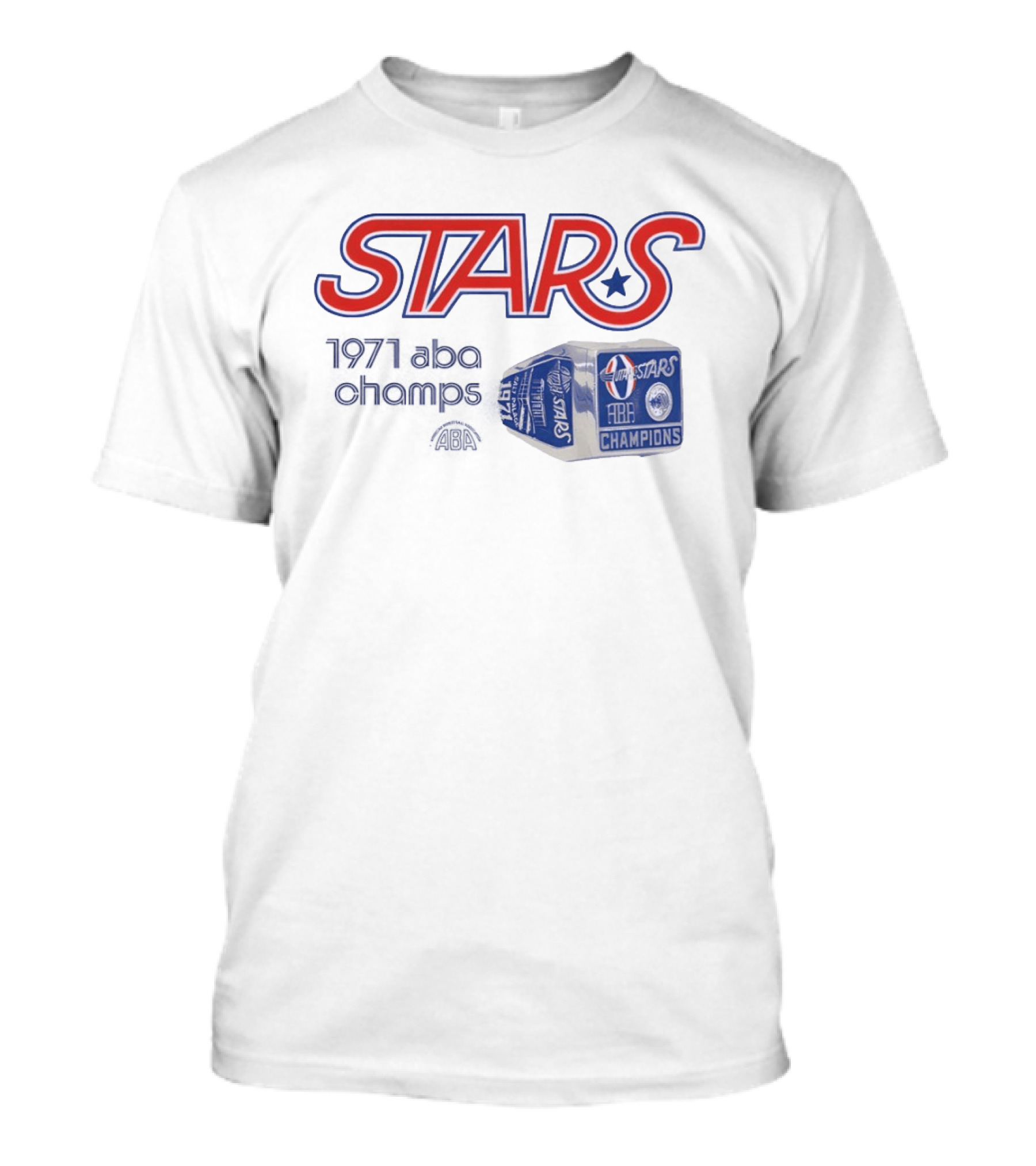 Utah Stars 1971 ABA Champions Retro Style Basketball T-Shirt