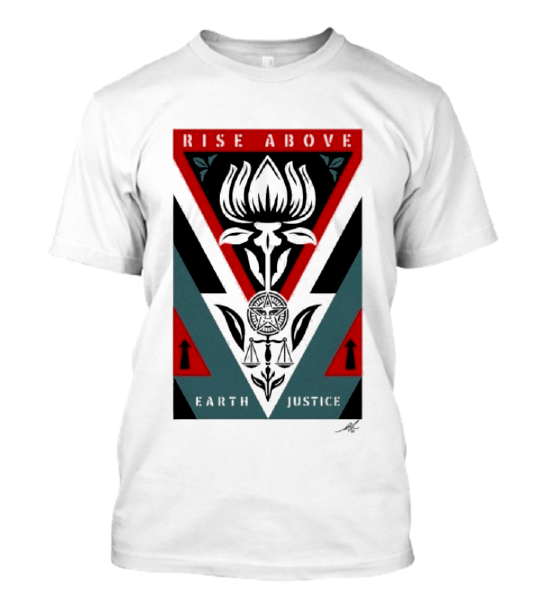 Rise Above Earth Justice Symbolism February 19th T-Shirt