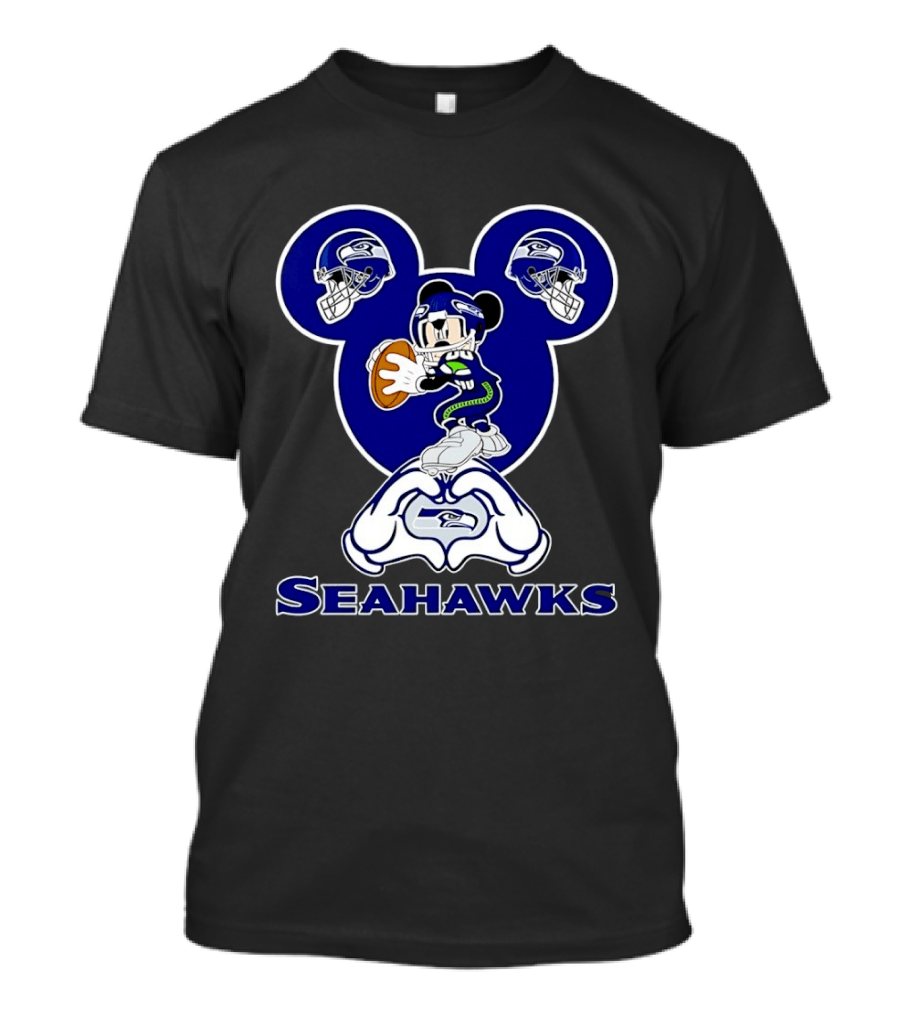 Mickey Mouse Seattle Seahawks Football Fanatic Collection T-Shirt