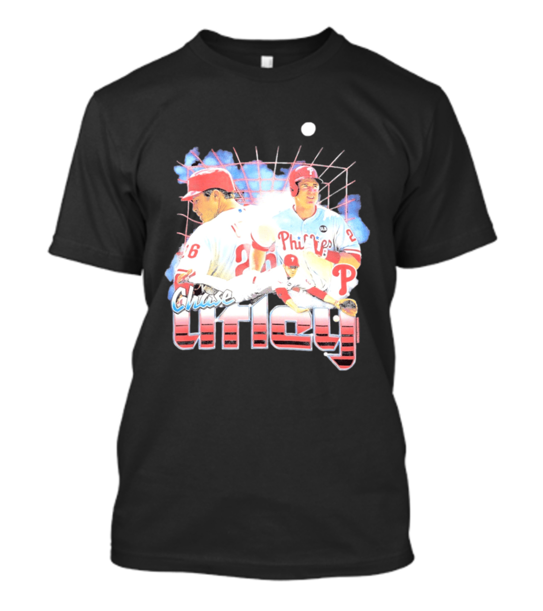 Chase Utley Philadelphia Phillies Baseball Icon 26 T-Shirt
