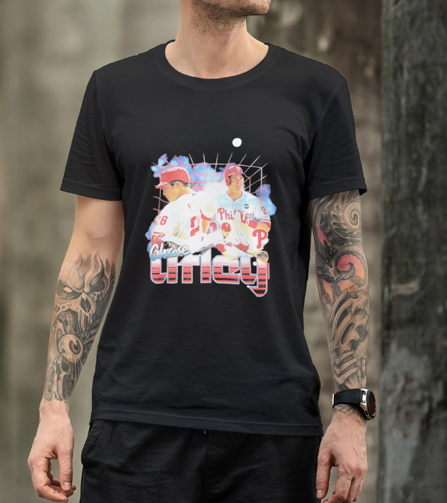 Chase Utley Philadelphia Phillies Baseball Icon 26 T-Shirt