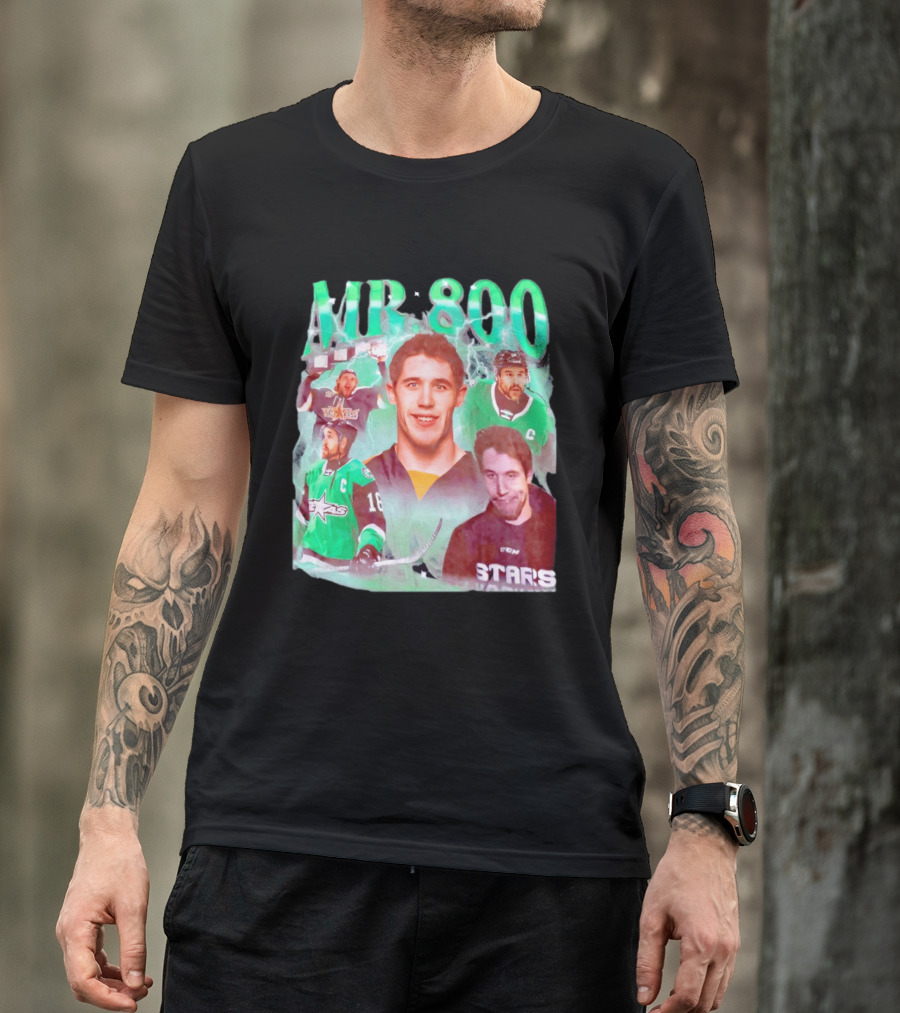 Curtis McKenzie Mr 800 Dallas Stars 16 Hockey Celebration T-Shirt