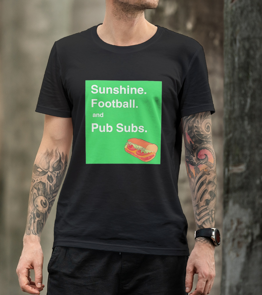 Sunshine Football And Pub Subs Nostalgic Vibes T-Shirt