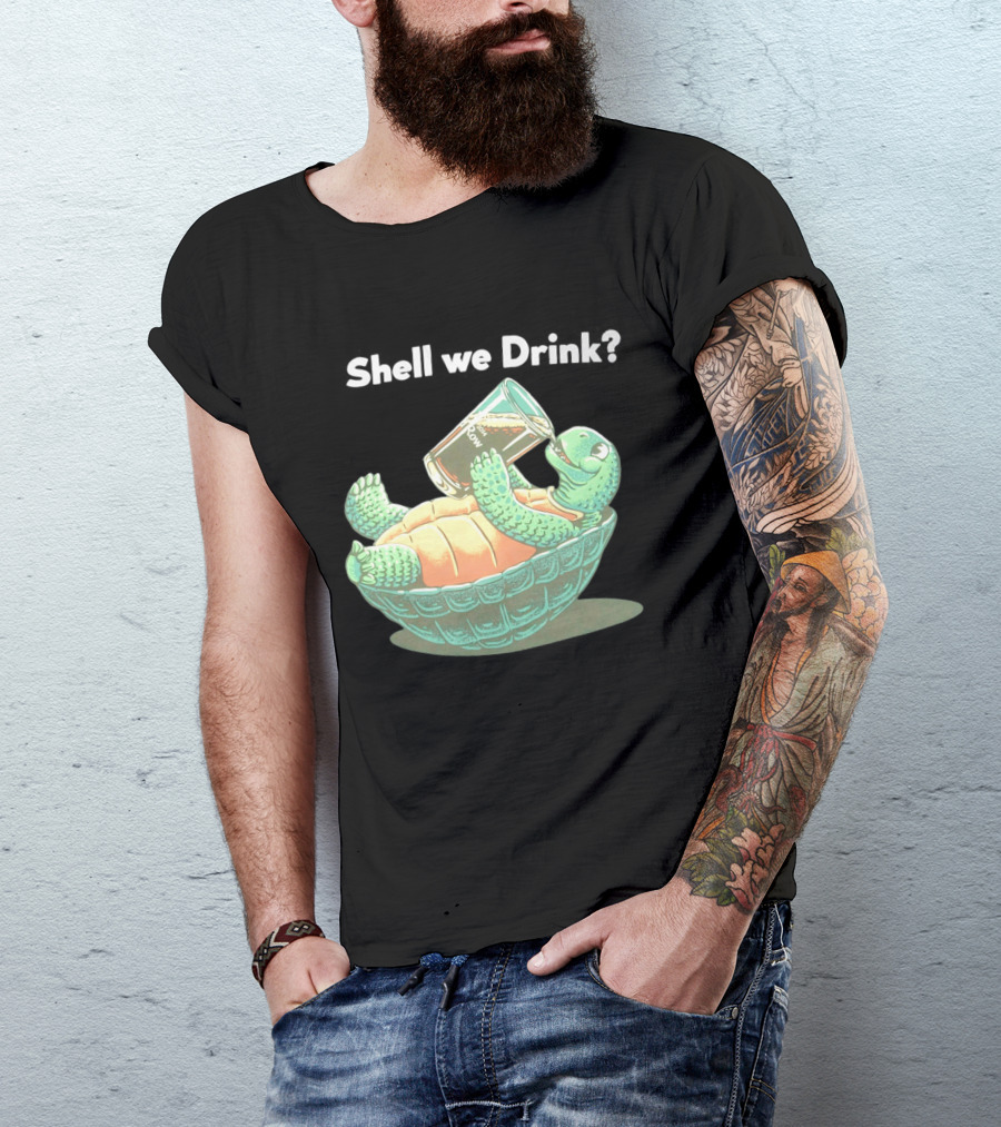 Shell We Drink Irish Party Turtle T-Shirt