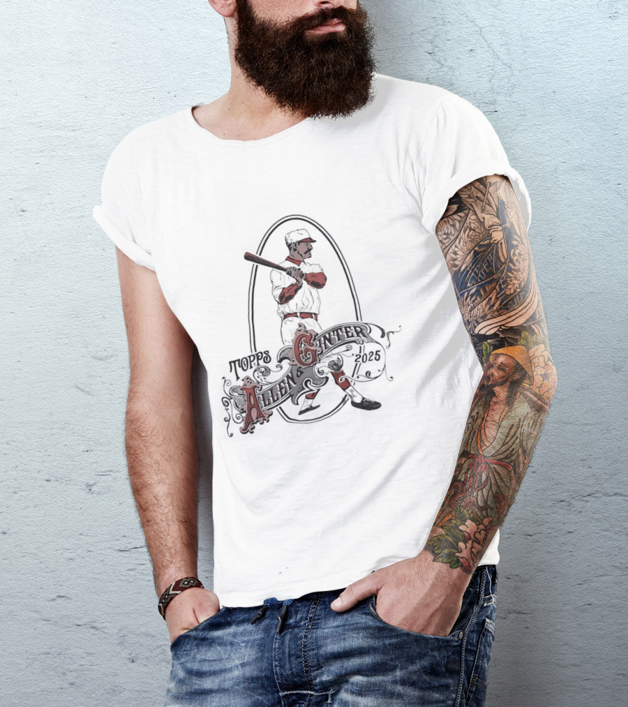 Allen And Ginter 2025 Vintage Baseball Player T-Shirt