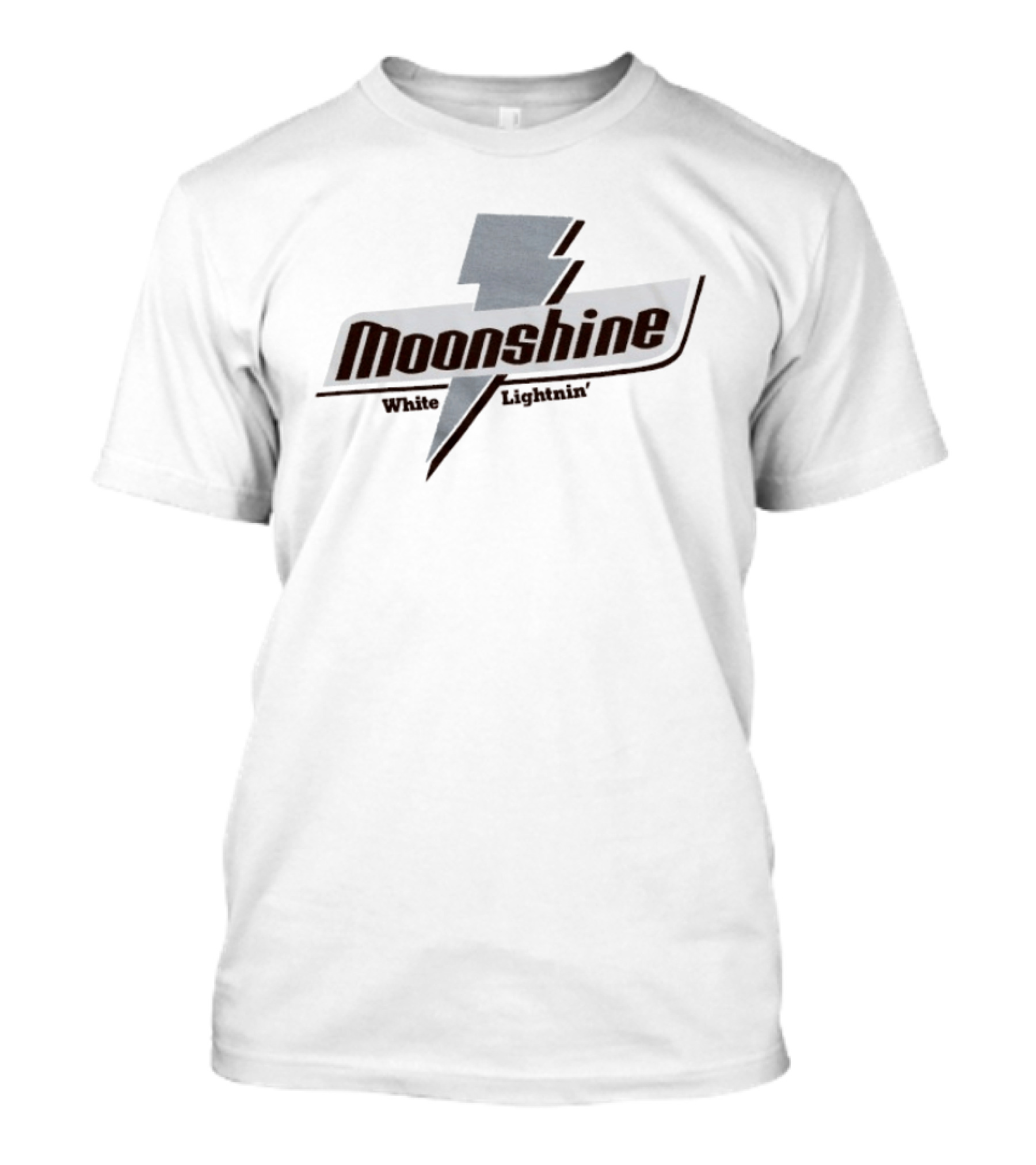 Moonshine White Lightnin' Lightning Bolt T-Shirt