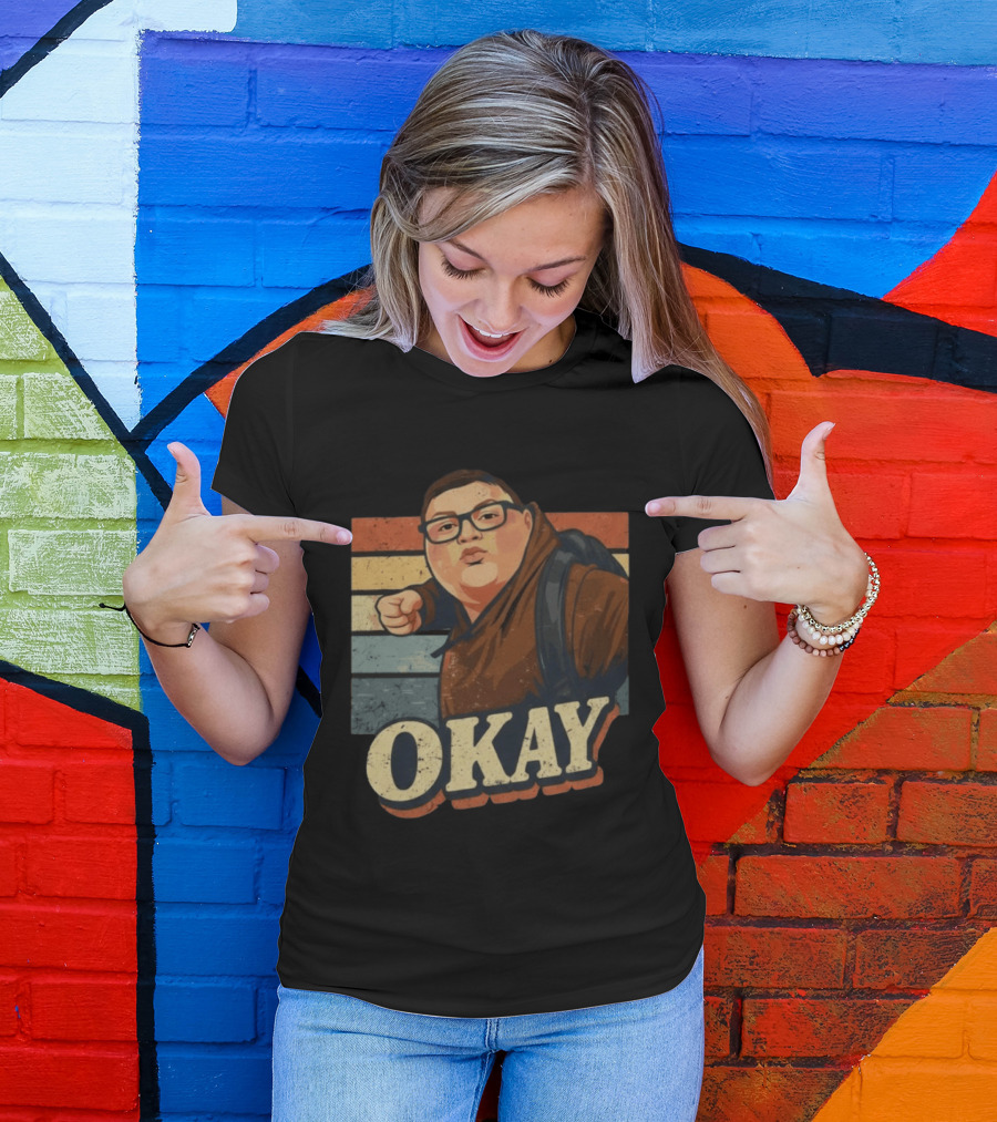 Okay Punch Meme Viral Reaction Brown Kid T-Shirt