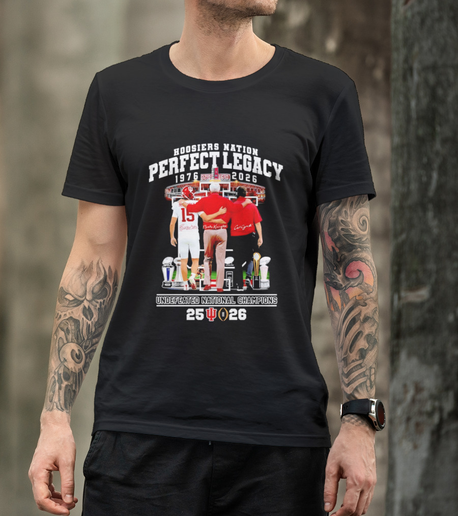 Indiana Hoosiers Coach And Player Nation Perfect Legacy T-Shirt