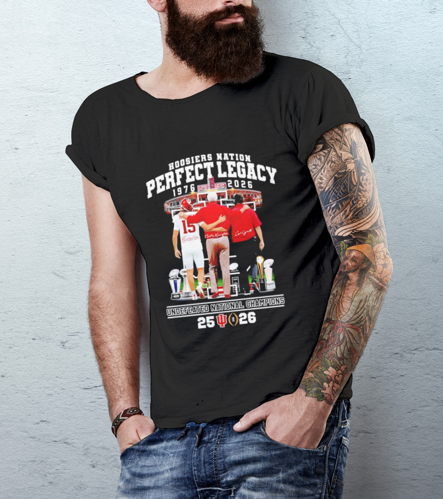 Indiana Hoosiers Coach And Player Nation Perfect Legacy T-Shirt