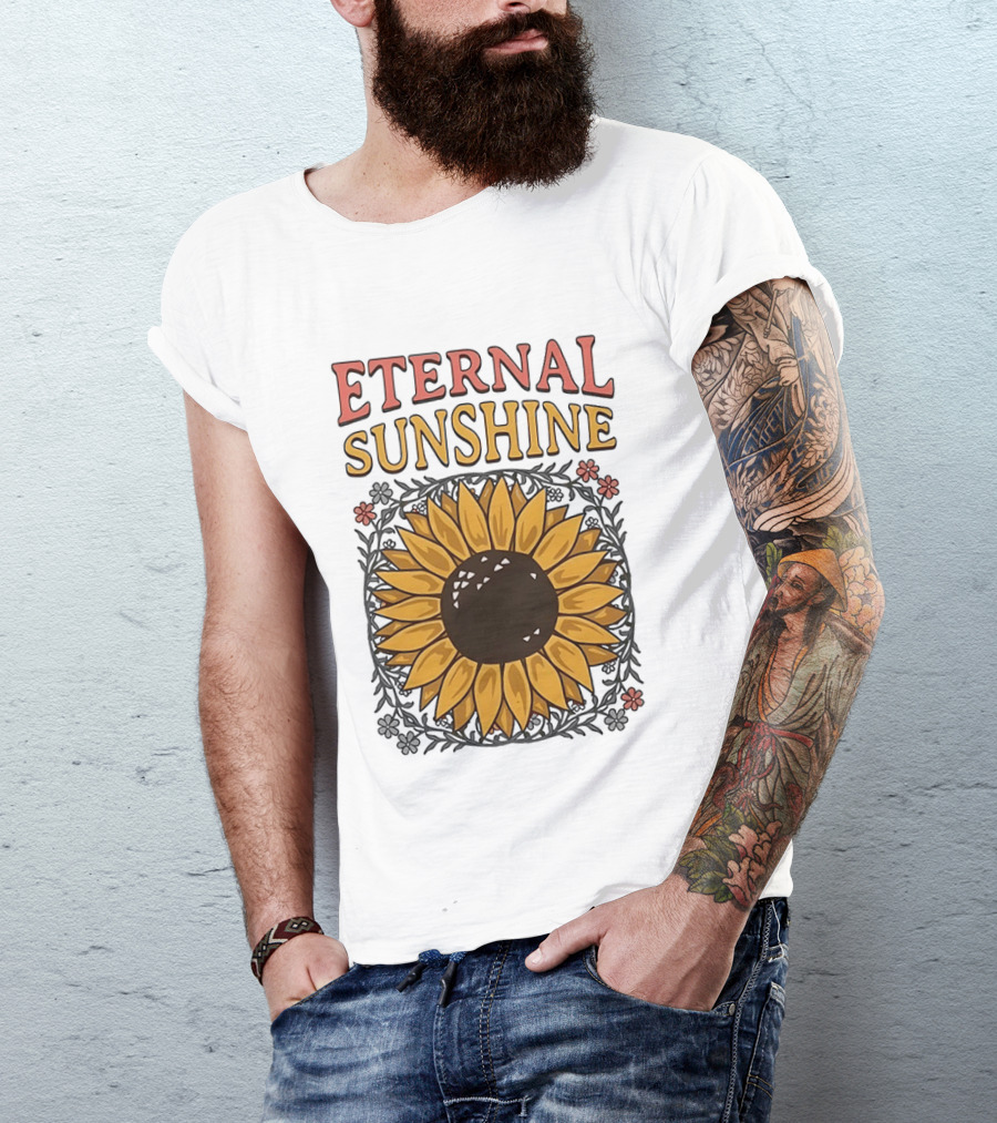 Eternal Sunshine Sunflower Blossom Floral T-Shirt