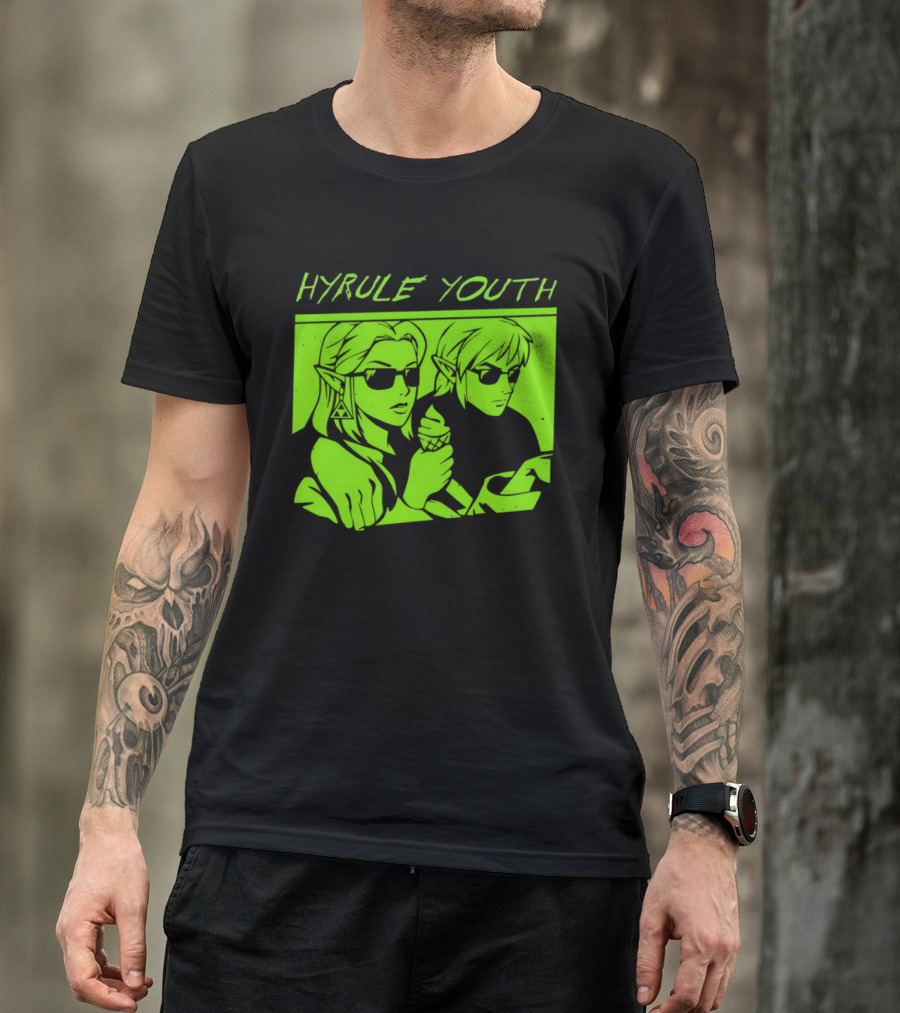 Hyrule Youth The Legend Of Zelda Sunglasses And Ice Cream T-Shirt