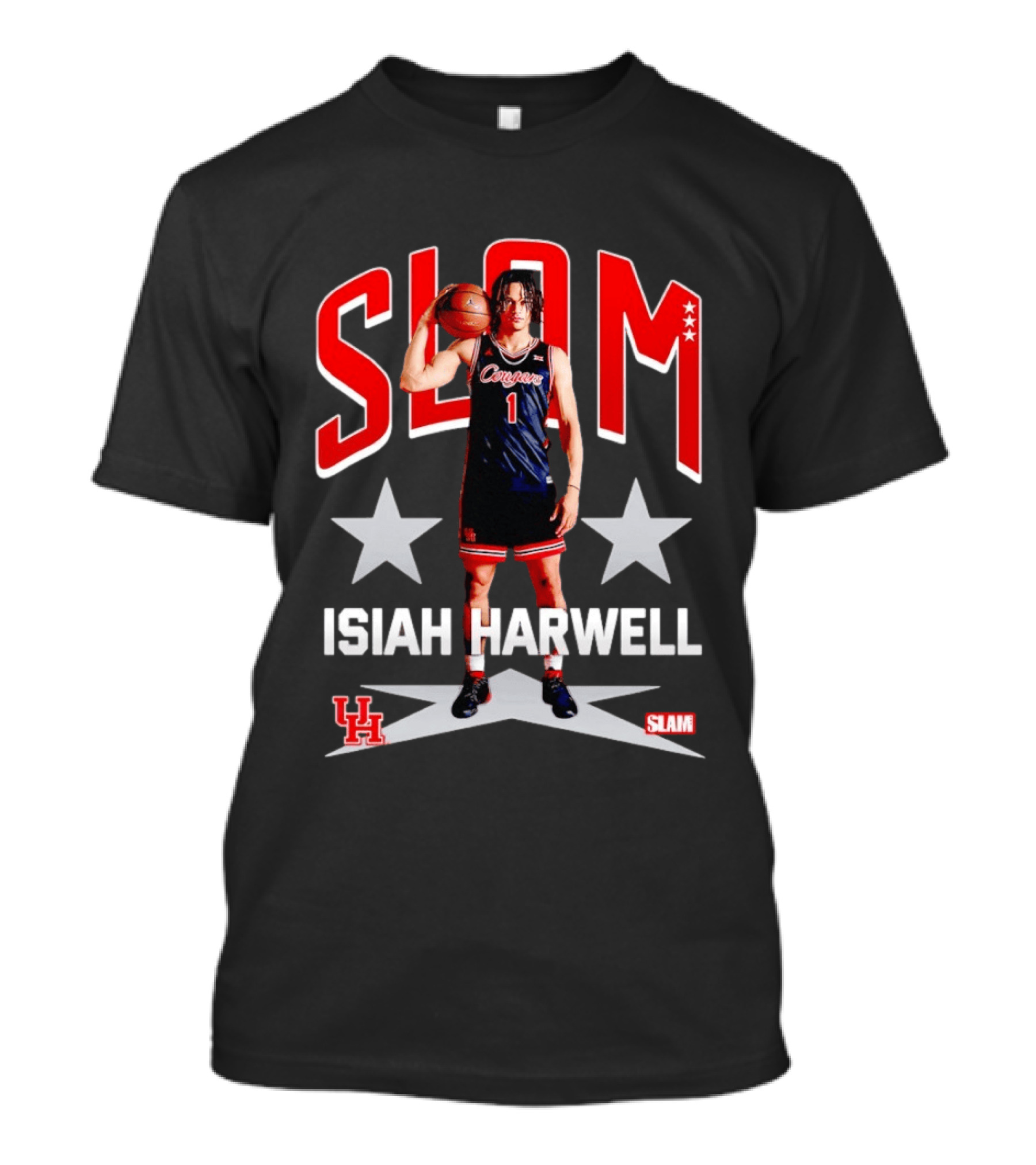 Slam Isiah Harwell Houston Cougars Basketball Remix T-Shirt