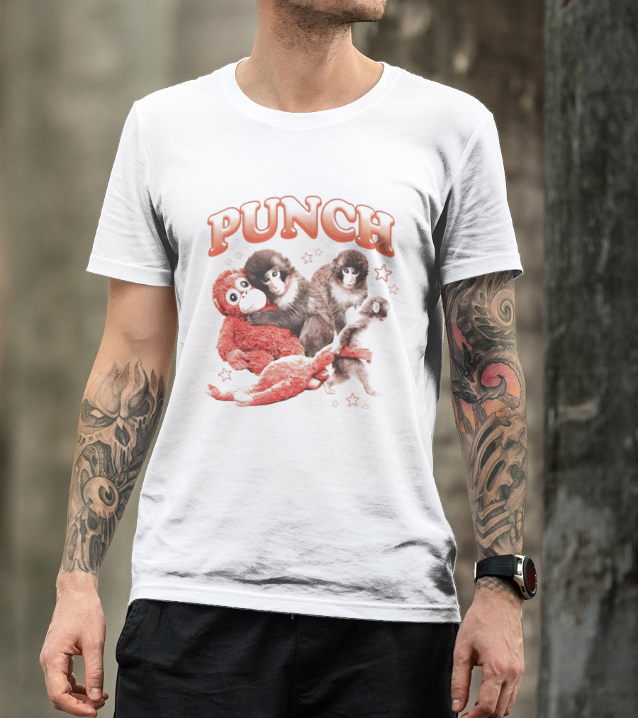 Punch The Monkey With Playful Puppet Friends T-Shirt