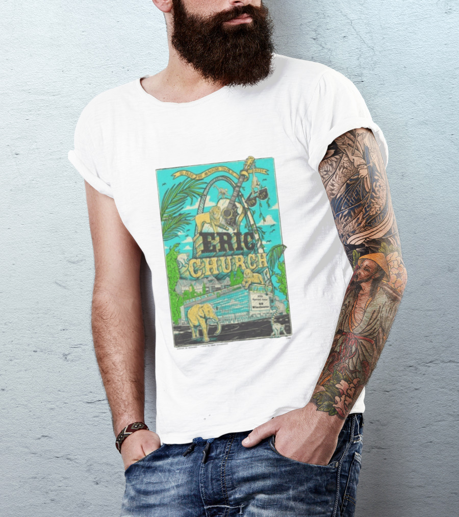 Eric Church St. Louis Gather Again Tour Feb 21 2026 Enterprise Center T-Shirt
