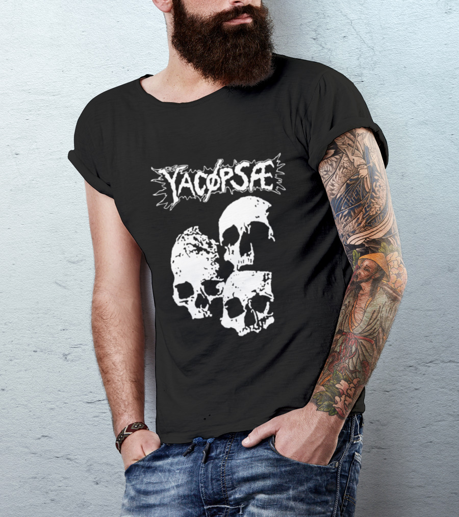 Yacopsae Skull Art Punk Band Merchandise T-Shirt