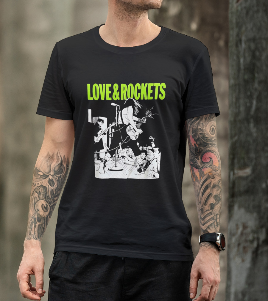 Love And Rockets Band Iconic Performance T-Shirt