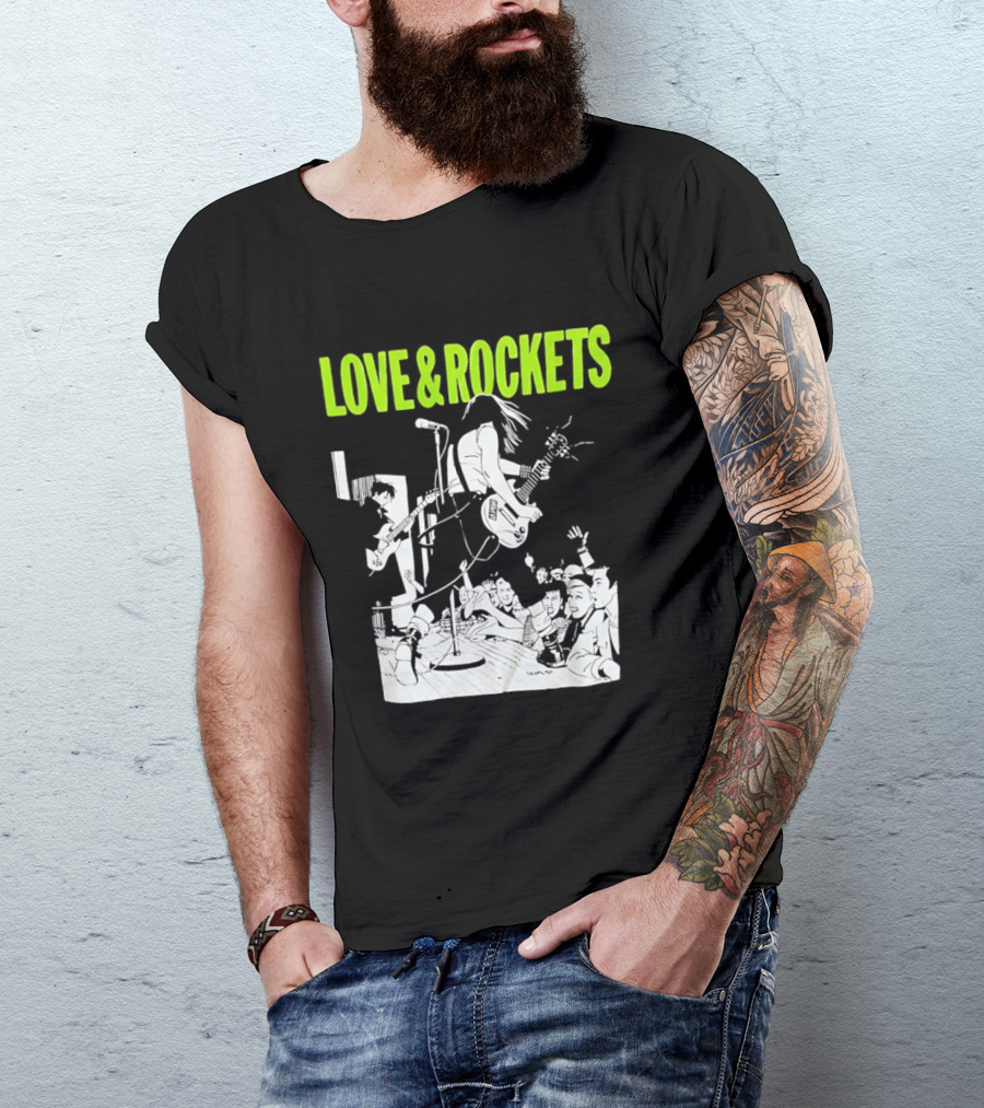 Love And Rockets Band Iconic Performance T-Shirt