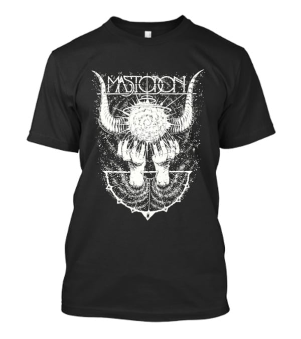 Mastodon Band Horns Geometric Sunburst T-Shirt
