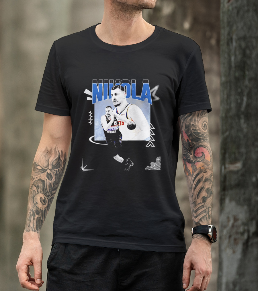 Denver Nuggets Nikola Jokic 15 Basketball T-Shirt