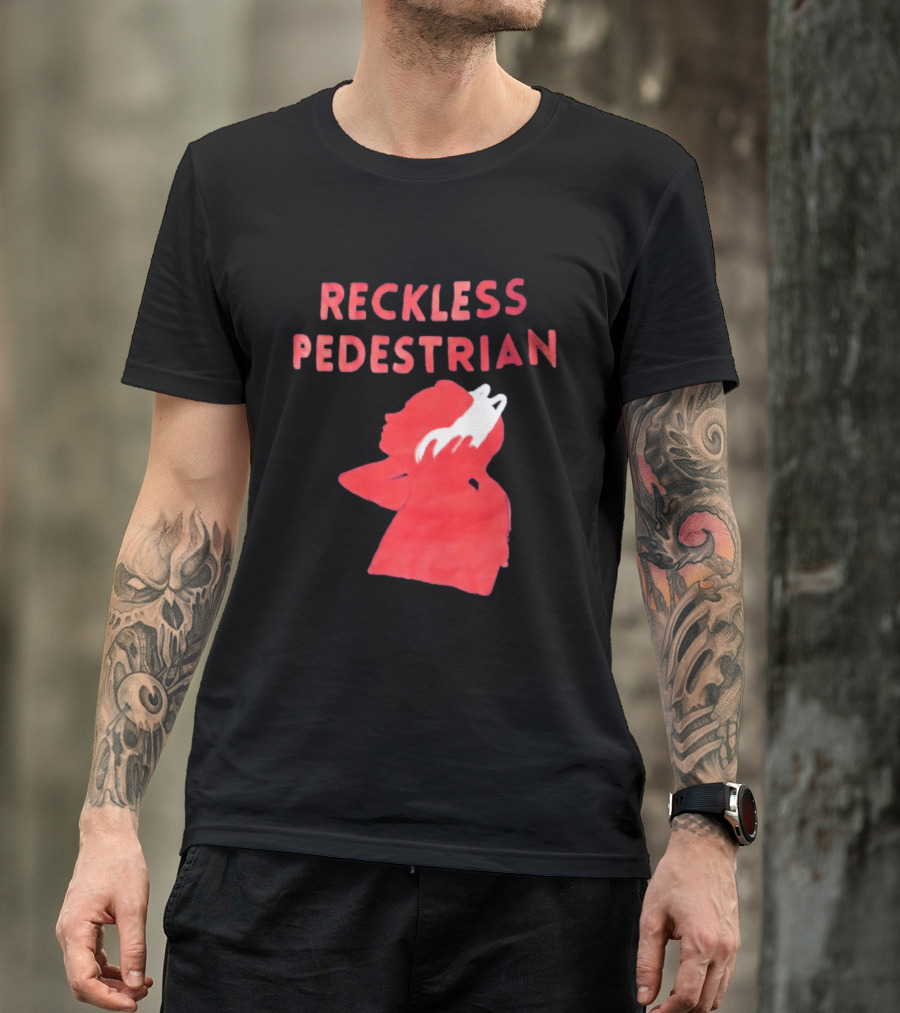 Reckless Pedestrian Bold Red T-Shirt